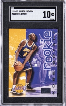 1996-97 Skybox Premium #203 Kobe Bryant Rookie Card – SGC GEM MINT 10